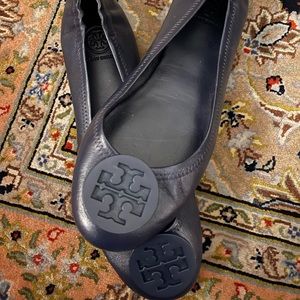 Navy Tory Burch Flats